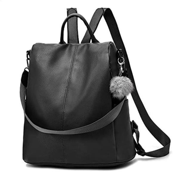Handbags - Backpack Purse for Women Casual Shoulder Bag Black 2